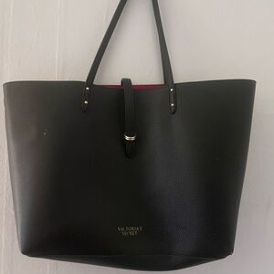 Victoria's Secret Black Tote Classic Structured Design